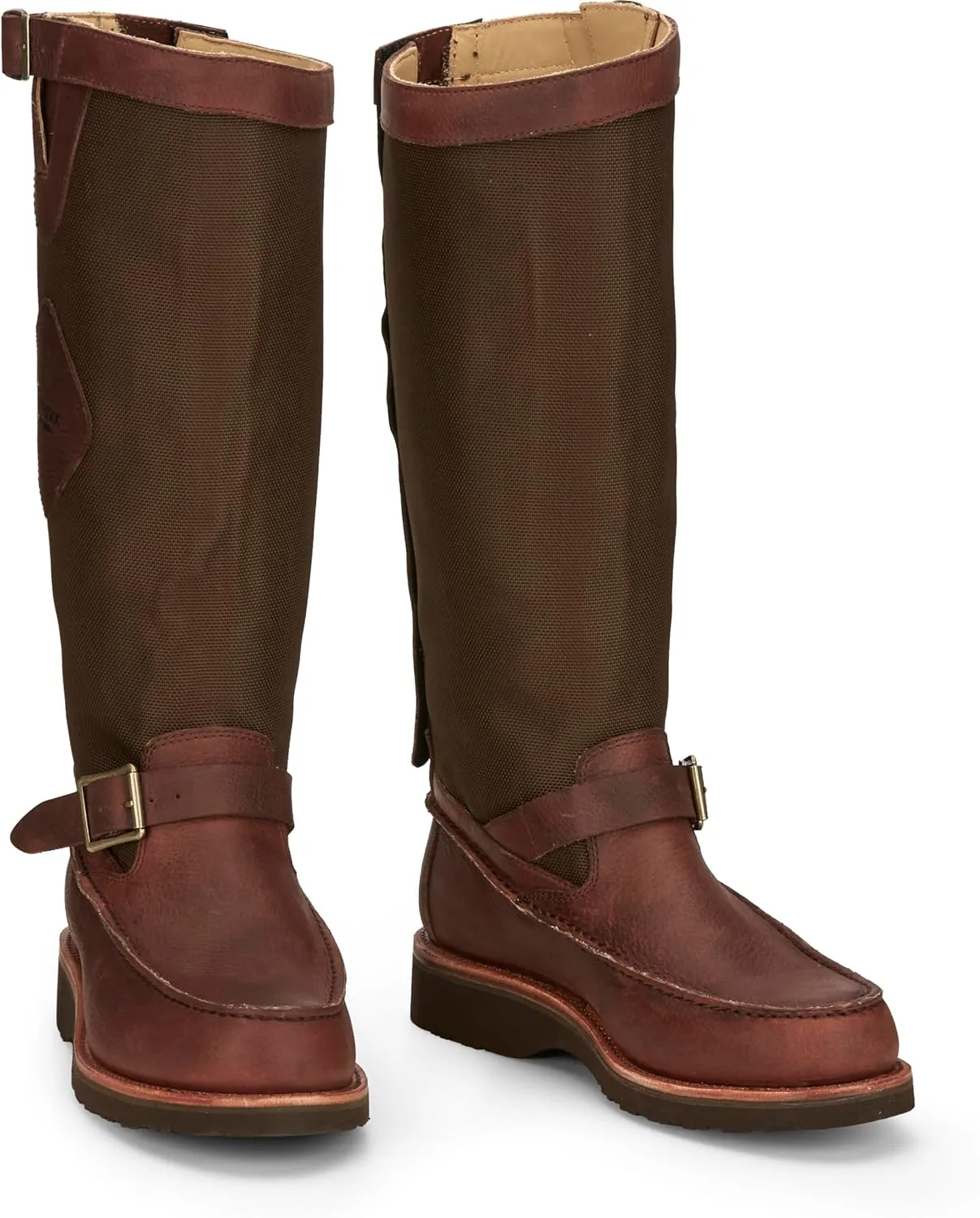 Chippewa Mens 17` CUTTER BACK ZIP MOCC TOE SNAKE BOOT