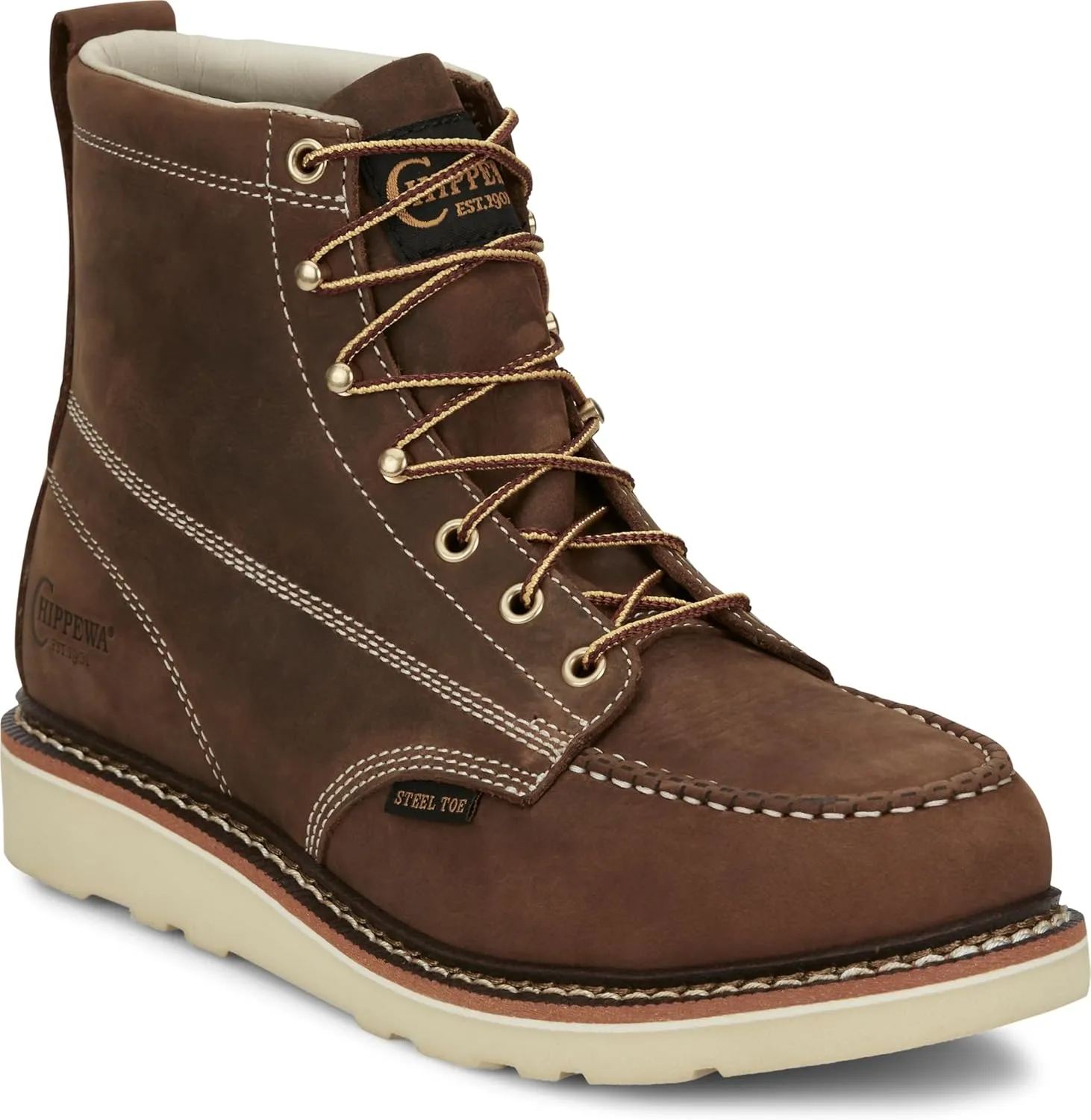 Chippewa Men's Edge Walker 6" Lace Up Wedge Work Boot