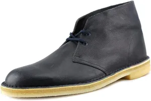 Clarks ORIGINALS Desert Boot Boots Navy Leather Mens
