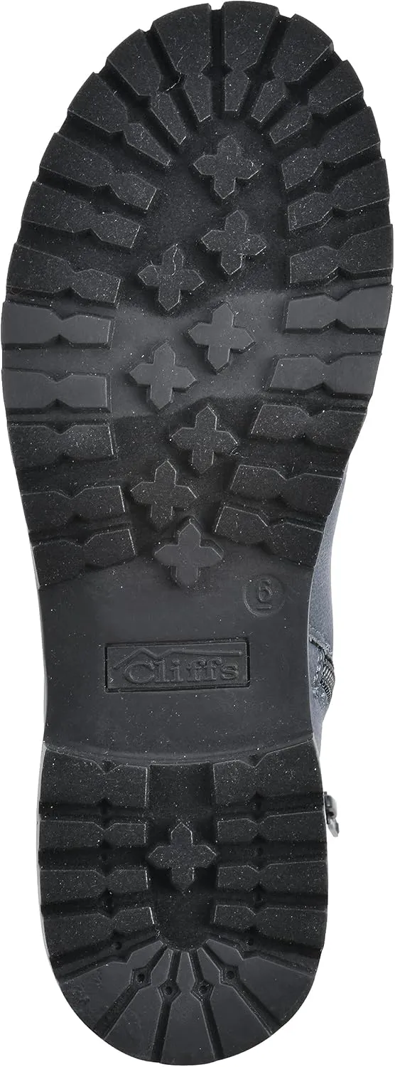 CLIFFS BY WHITE MOUNTAIN Women's Shoes Prized Lugged Lace-Up Ankle Bootie