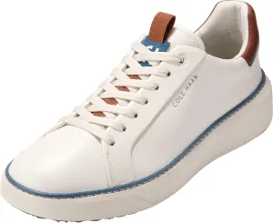 Cole Haan Men's Grandpro Topspin Golf Sneaker, Ivory/Auburn/Scroll, 11 Wide