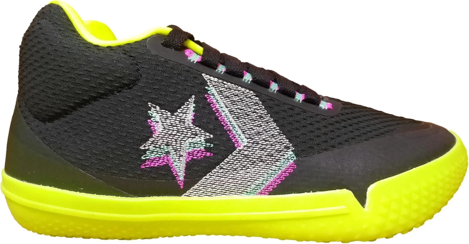 Converse Unisex All Star BB Evo Mid (Black/Lemon Venom, 5.5)