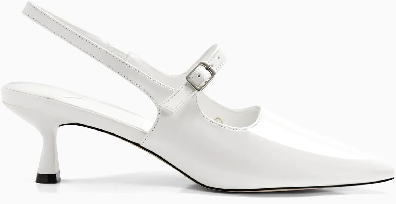 Coutgo Slingback Kitten Heels for Womens 2024 Pumps Party Dress Shoes