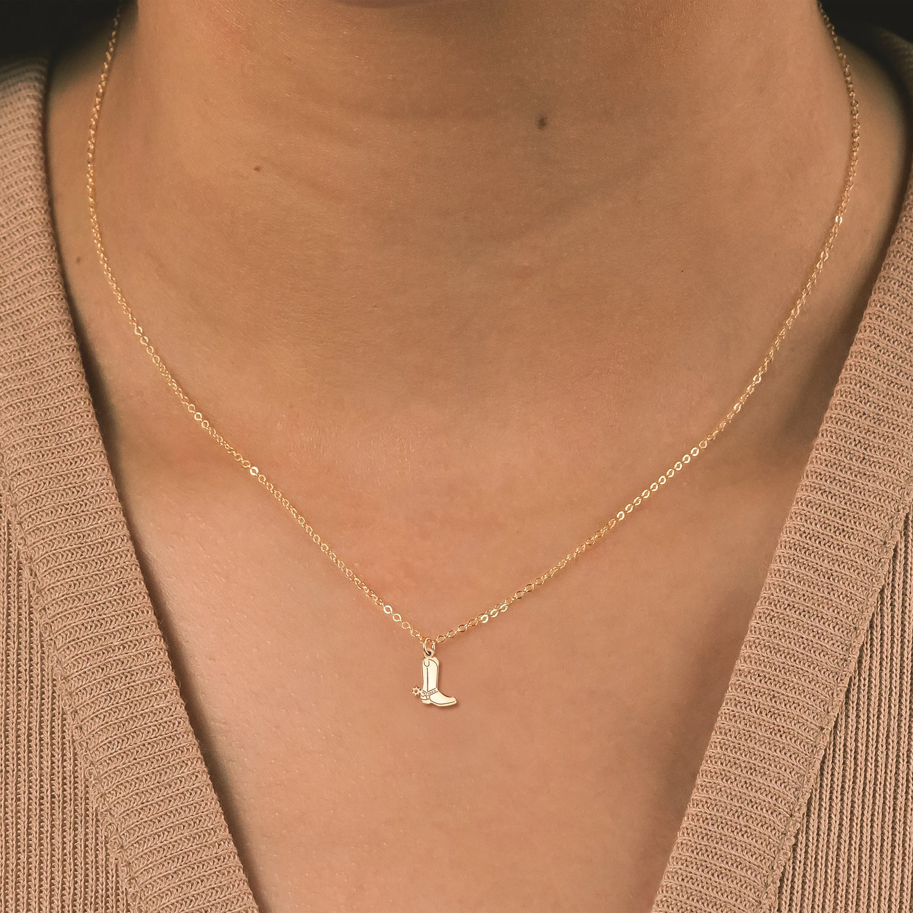 Cowboy Boot Necklace
