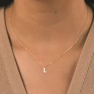 Cowboy Boot Necklace