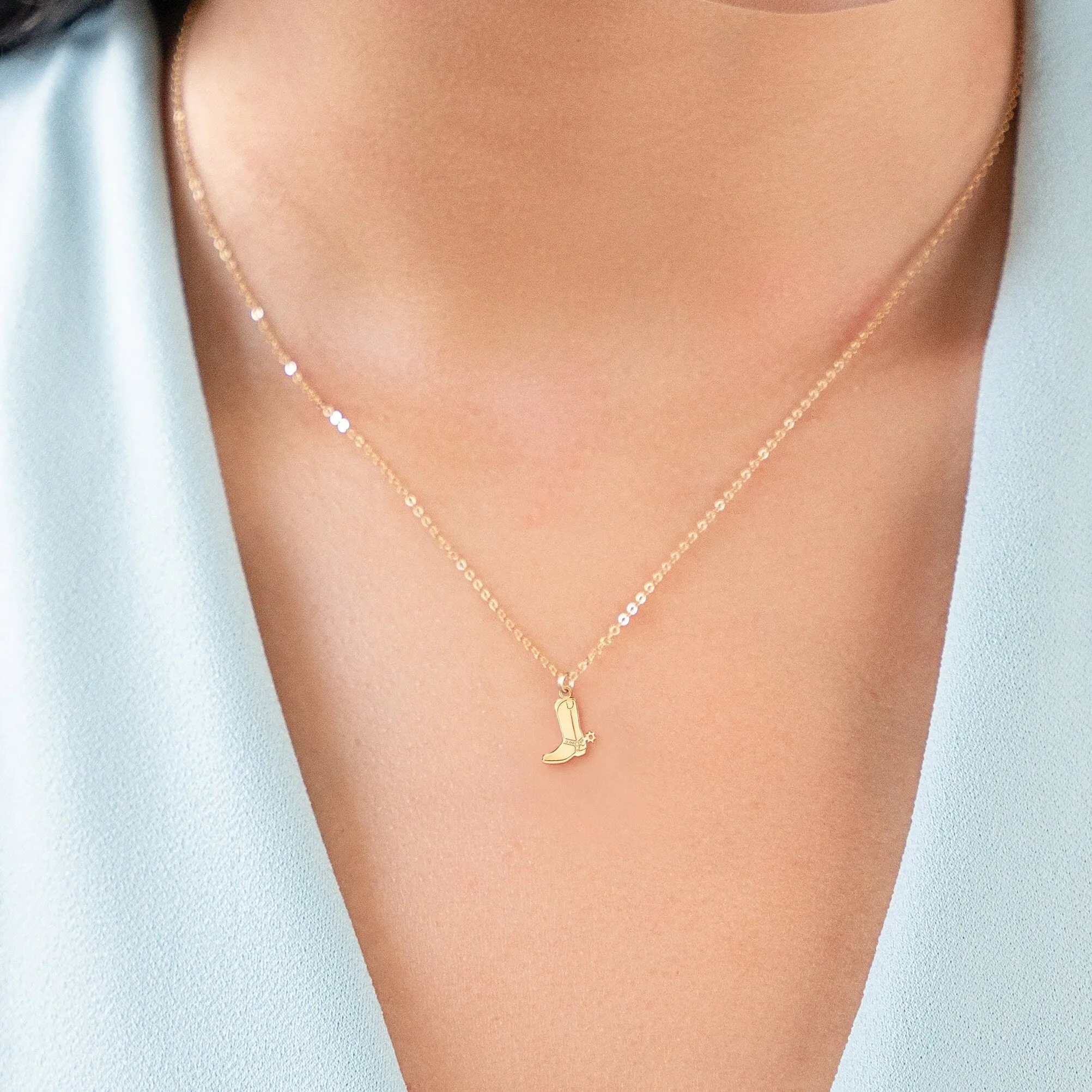Cowboy Boot Necklace
