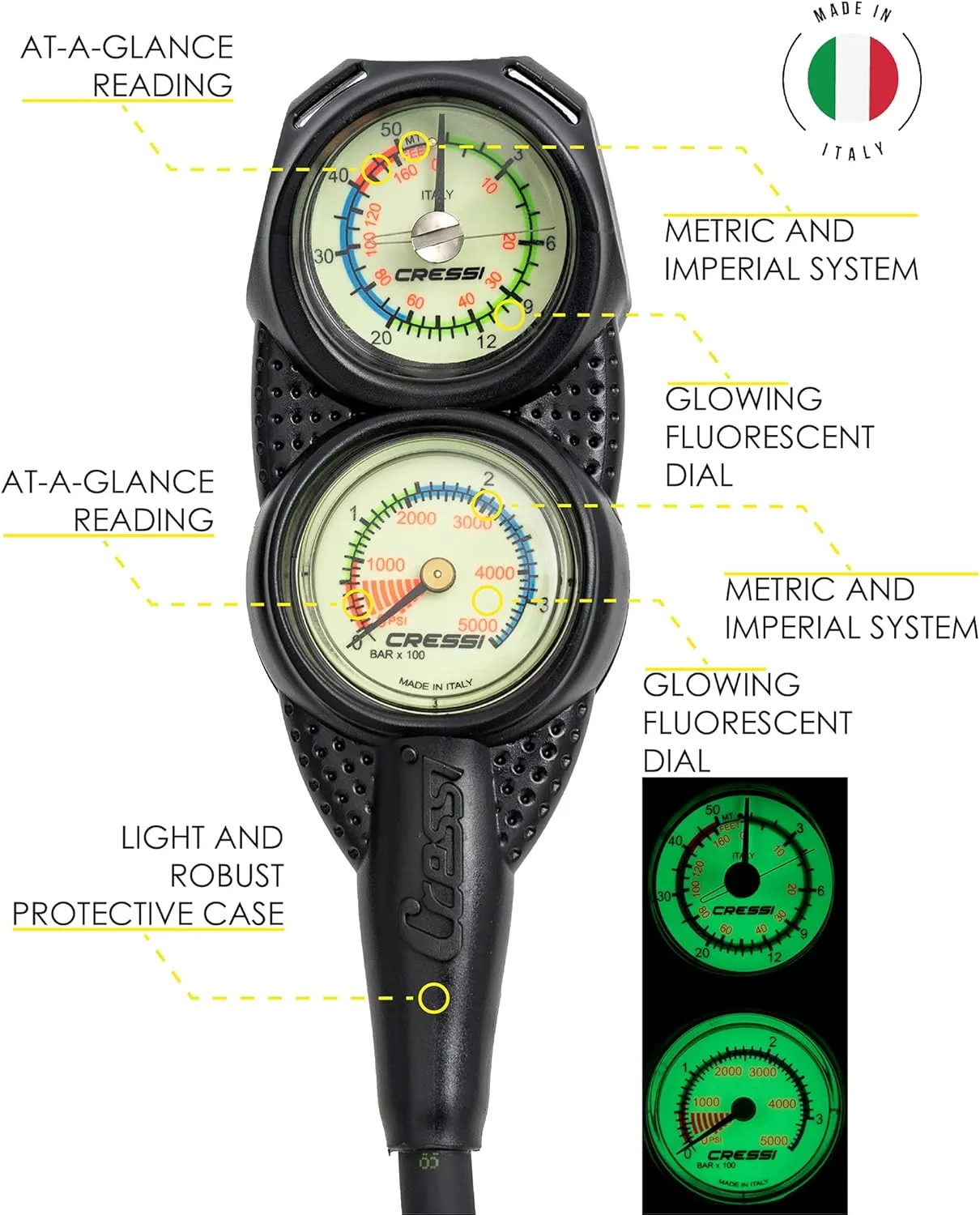 Cressi Start-er Pro Scuba Diving Package - BCD  Compact   Compact Regulator   Console - Made in Italy