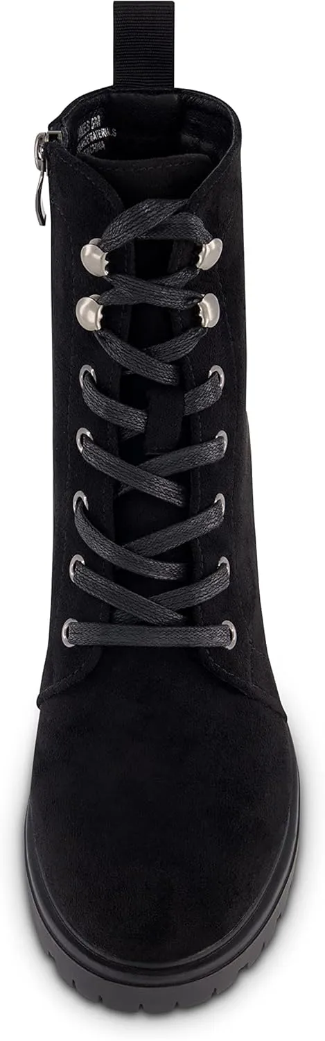 CUSHIONAIRE Women's James lace up boot  Memory Foam, Wide Widths Available