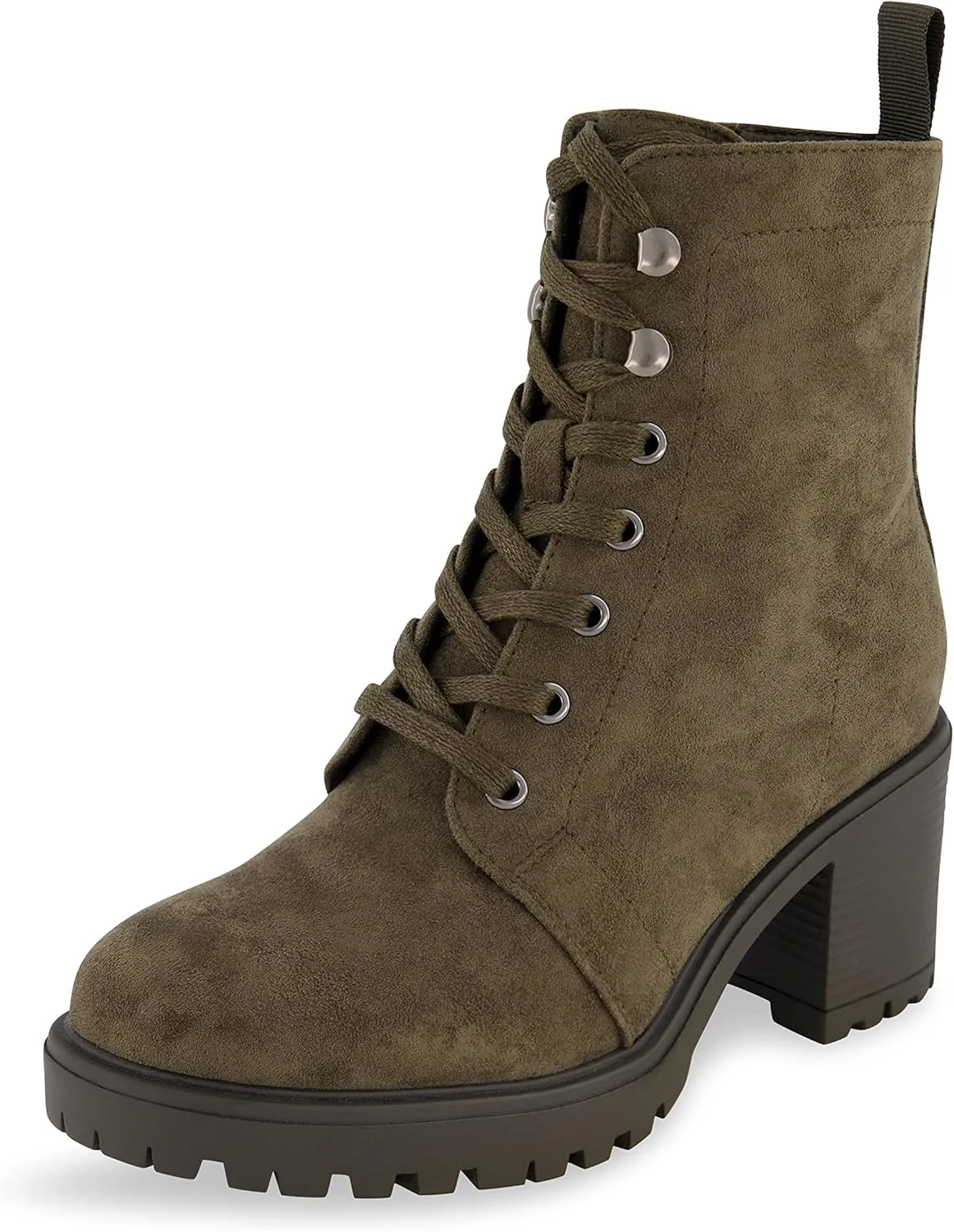CUSHIONAIRE Women's James lace up boot  Memory Foam, Wide Widths Available