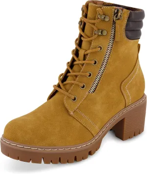 CUSHIONAIRE Women's Ramsey Lace up boot  Memory Foam, Wide Widths Available