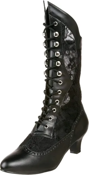 DAME-115, Lace Victorian Ankle Boot