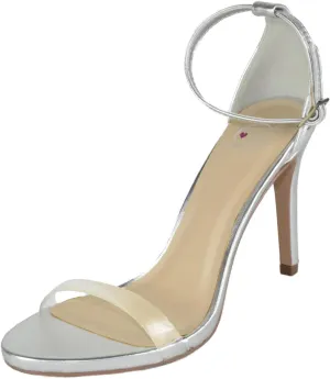Delicious Shoes Women Ankle Strap Lucite Clear Band Stiletto High Heel Sandals Open Toe JACKEY-S