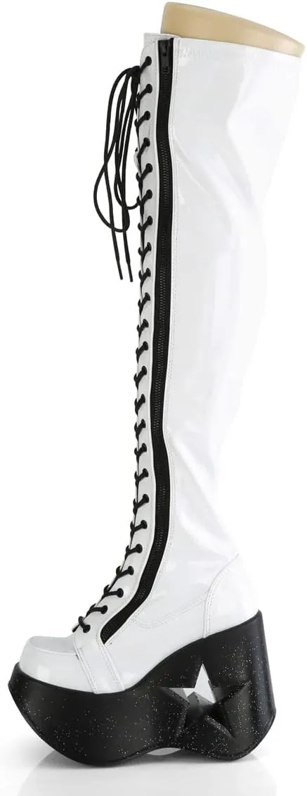 Demonia Women's Dynamite-300 Knee-high Boots