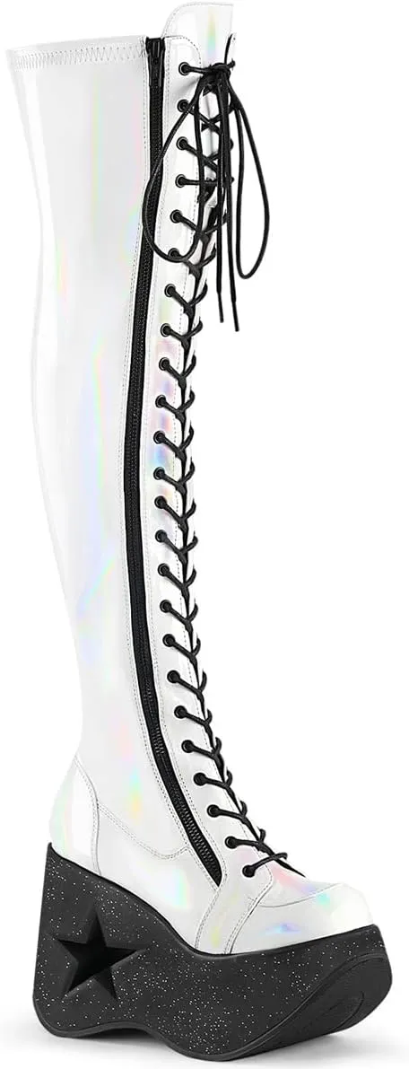 Demonia Women's Dynamite-300 Knee-high Boots