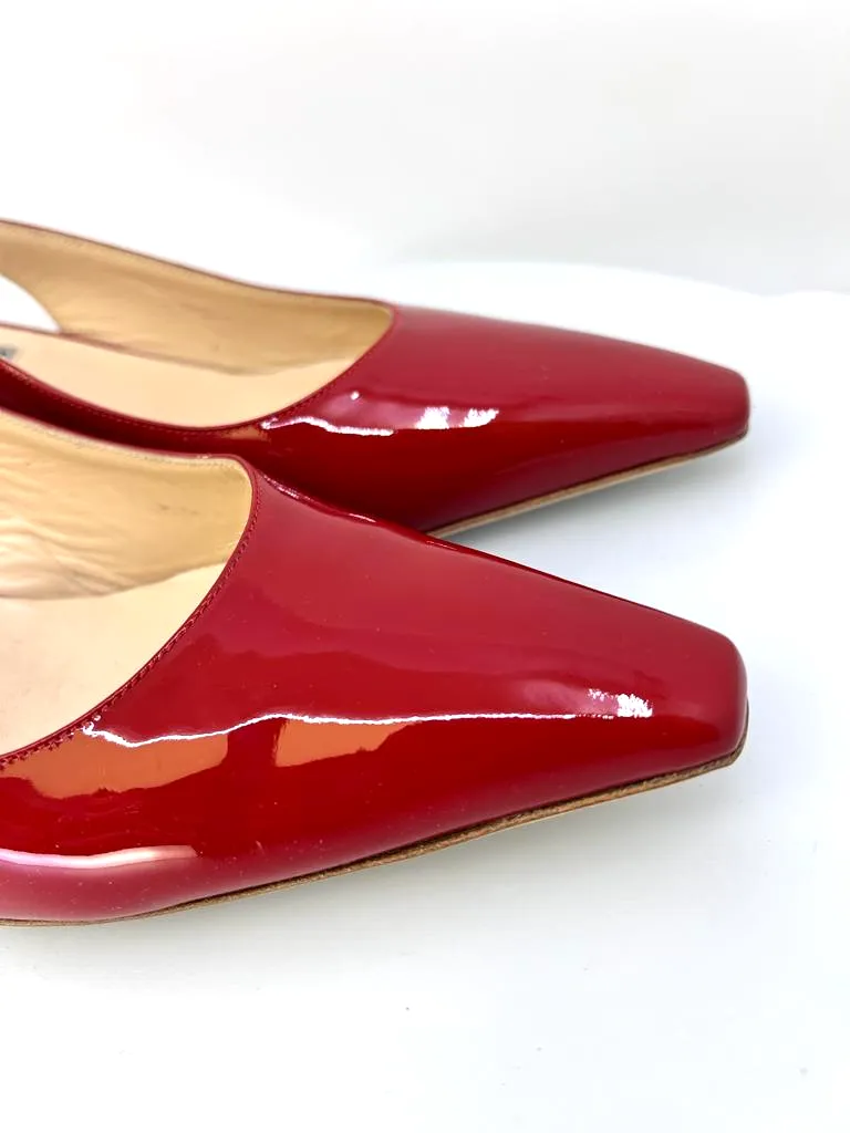 DIANE B. MILANO POINTED TOE SLINGBACK PUMPS