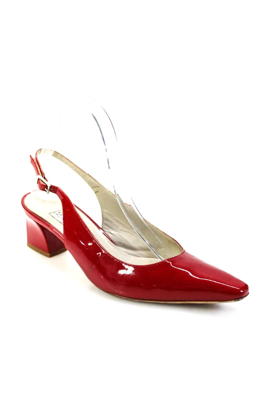 DIANE B. MILANO POINTED TOE SLINGBACK PUMPS