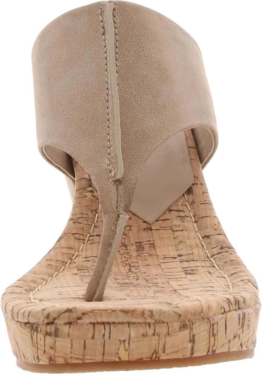 Donald J. Pliner Womens Metallic Wedge Sandals