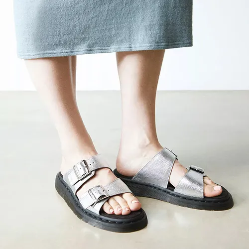 Dr. Martens Ladies Mules - Josef - Silver