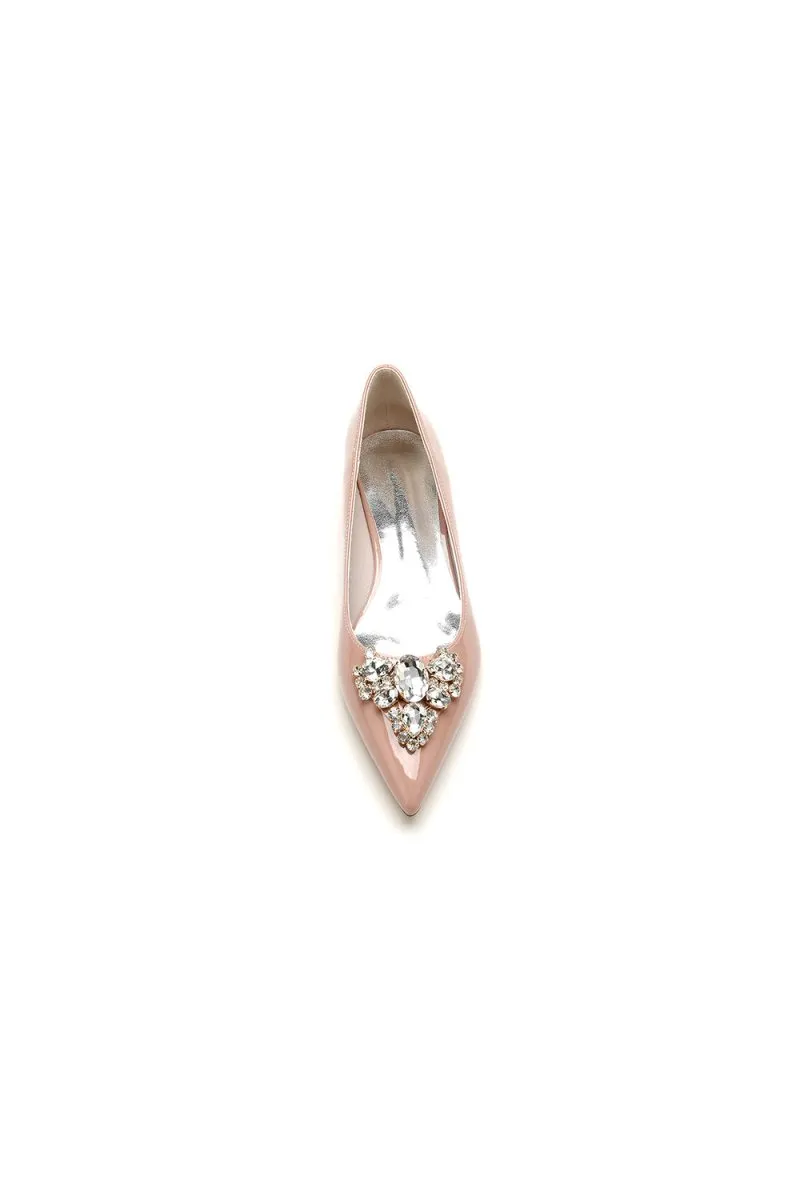 Elegant Burgundy High Heels with an Ornate Crystal Embellishment
