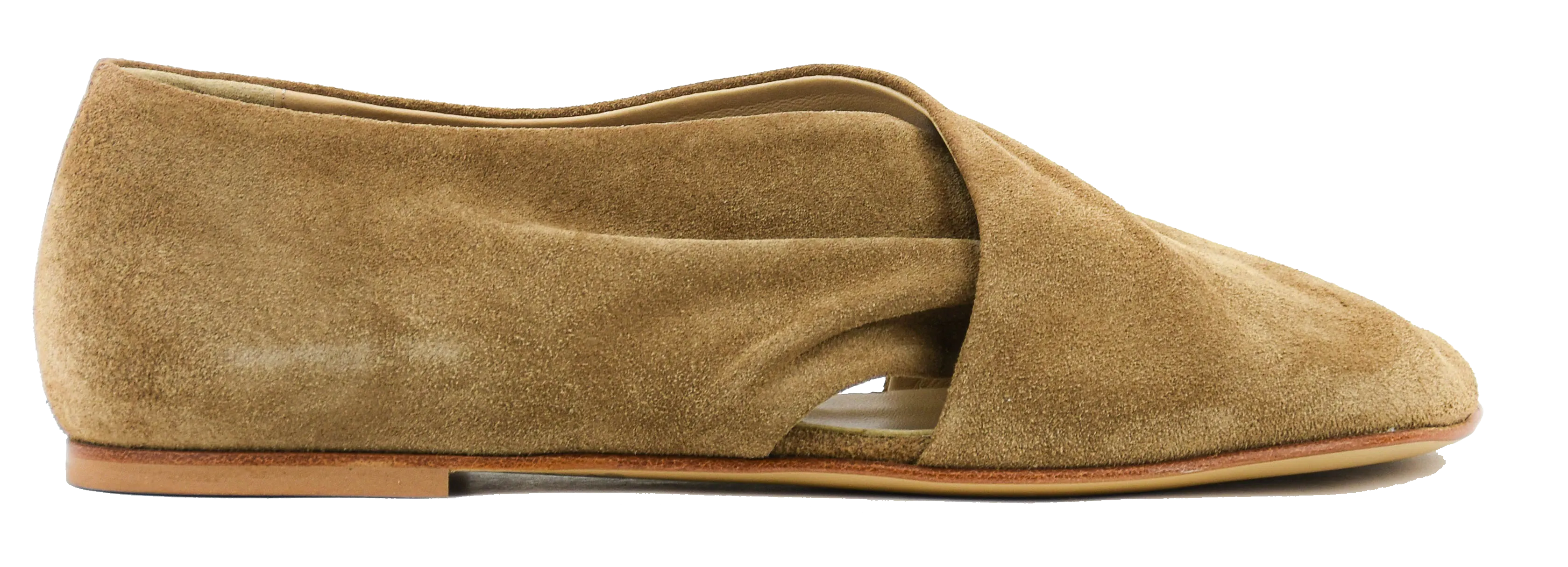 ELENA IACHI SOFT CROSS LOAFER CAMEL
