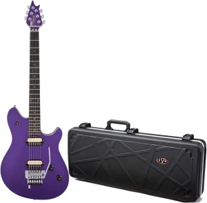 EVH Wolfgang Special Electric Guitar with Maple Neck (Deep Purple) - 6-String High-Performance Instrument for Guitar Enthusiasts - Versatile Sound Options Bundle with Hard Case (2 Items)