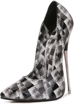 F&A LOVING Unisex Men's Women's Pointed Toe Stiletto High Heel Sexy Pumps