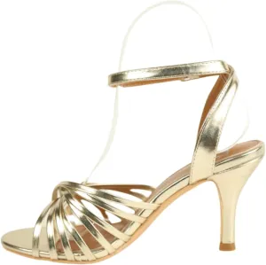 Fashion Thirsty Womens High Heel Strappy Sandals Crossover Ankle Strap Ladies Summer Wedding Prom Graduation Office Shoes Evening Party Occasion Heeled Dress Wide Fit Sandal Heels