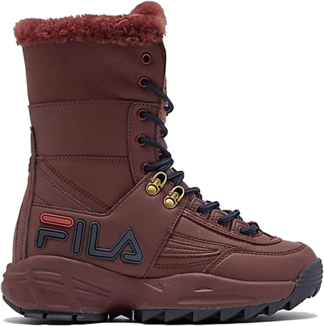 Fila Womens Disruptor Boot Lace Up Red (7.5)