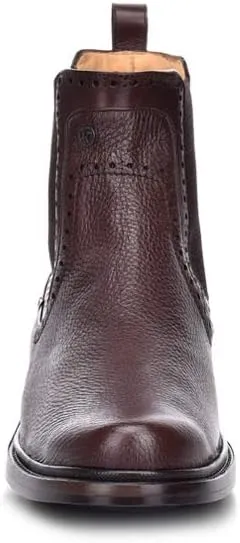 FRANCO CUADRA Men's Boot in Genuine Deer Leather Black
