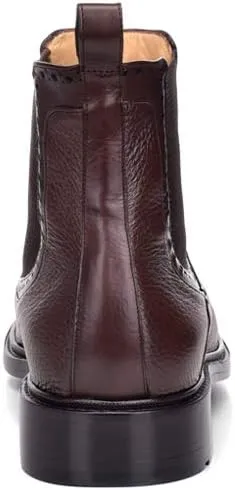 FRANCO CUADRA Men's Boot in Genuine Deer Leather Black