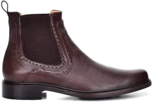 FRANCO CUADRA Men's Boot in Genuine Deer Leather Black