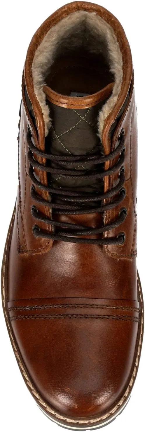 Franco Fortini Blake - Men's Leather Round Toe Lace-up Casual Boot