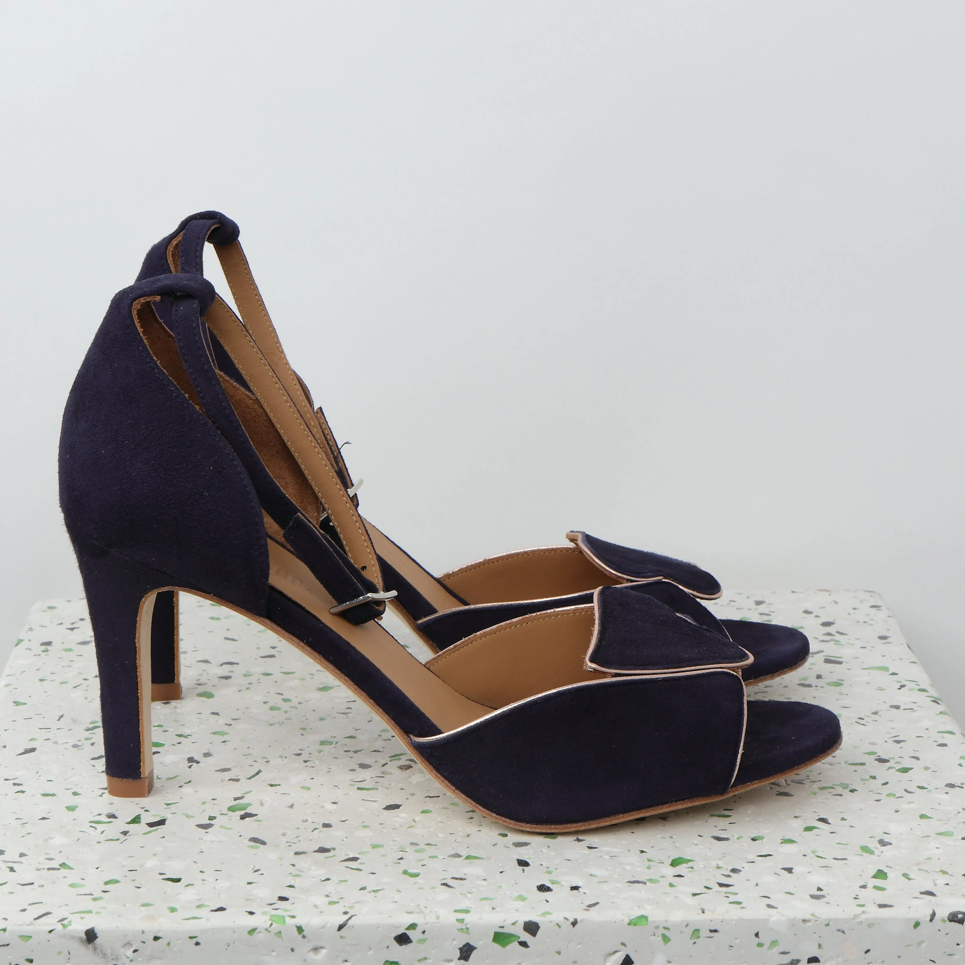 Gabby Suede Navy