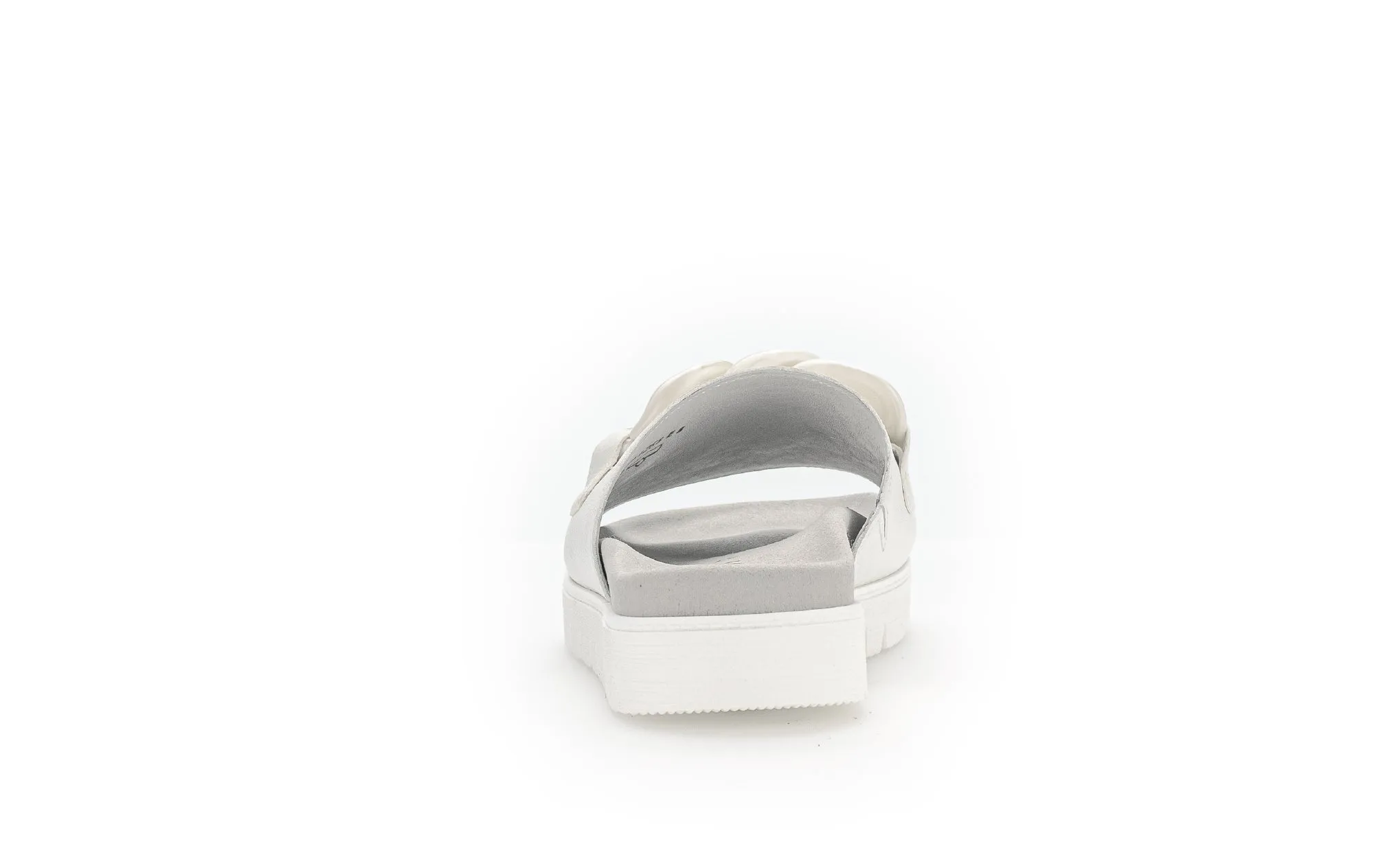GABOR - 23.743.20 FLAT MULE WITH CHAIN DETAIL - OFF WHITE