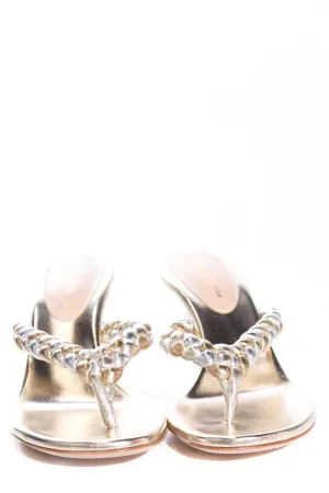 Gianvito Rossi Metallic Sandals SZ 37