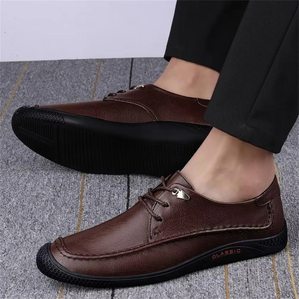 GSLMOLN Men's Fashion Loafer Leather Casual Breathable Formal Dress Shoes