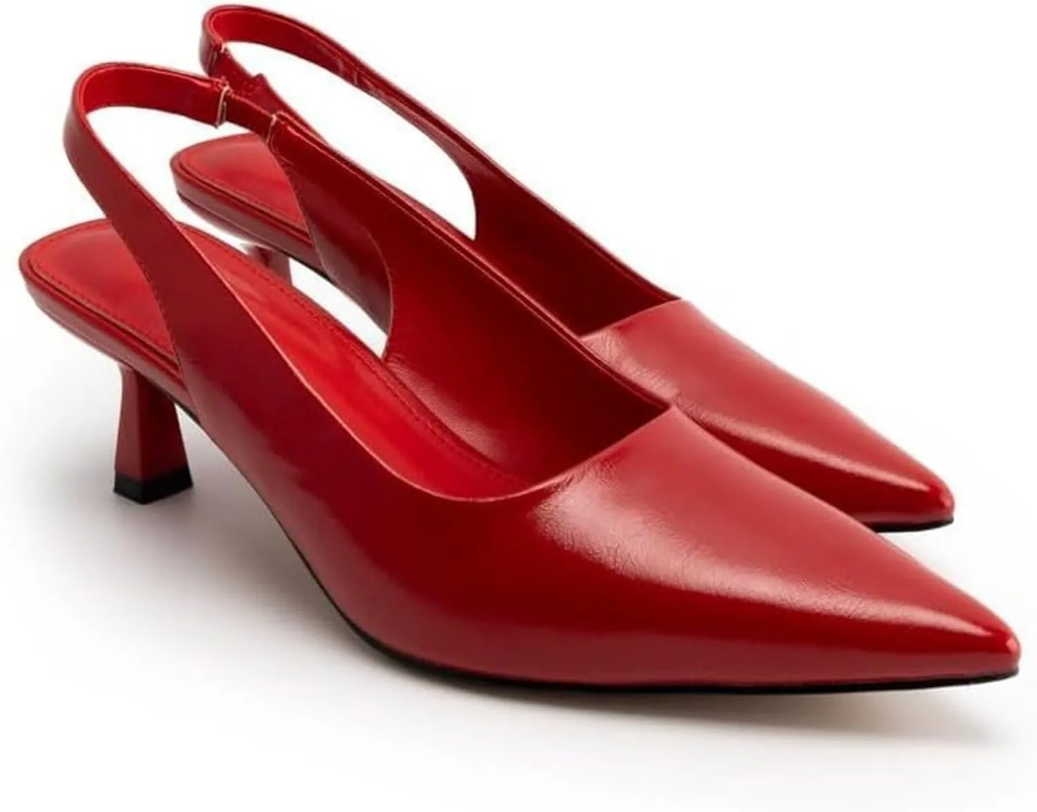 heelchic Women's Kitten Heel, Closed Pointed Toe Low Heel, Comfortable Pumps Shoes for Women Dress Shoes
