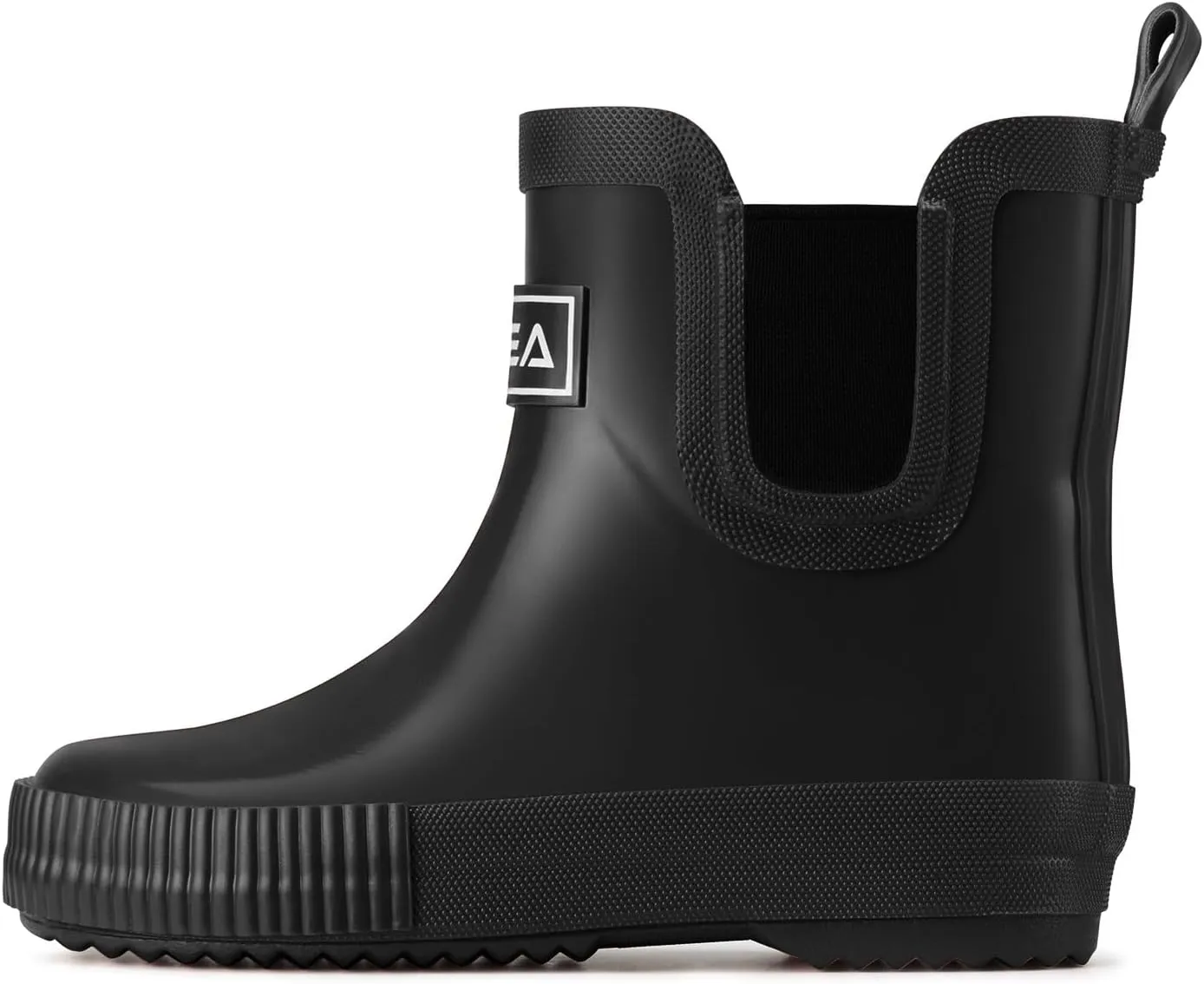 HISEA 100% Natural Rubber Boots for Kids Toddlers Ankle Rain Boots Waterproof Deck Shoes Boys Girls