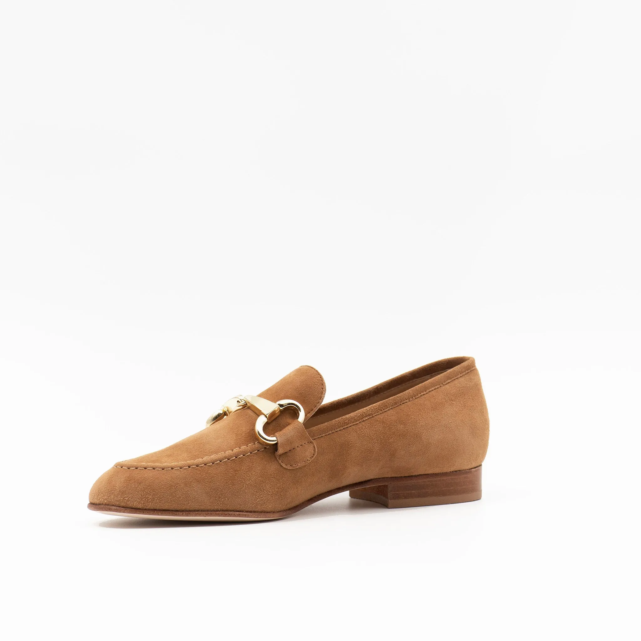 Horsebit Loafer in Cognac Suede