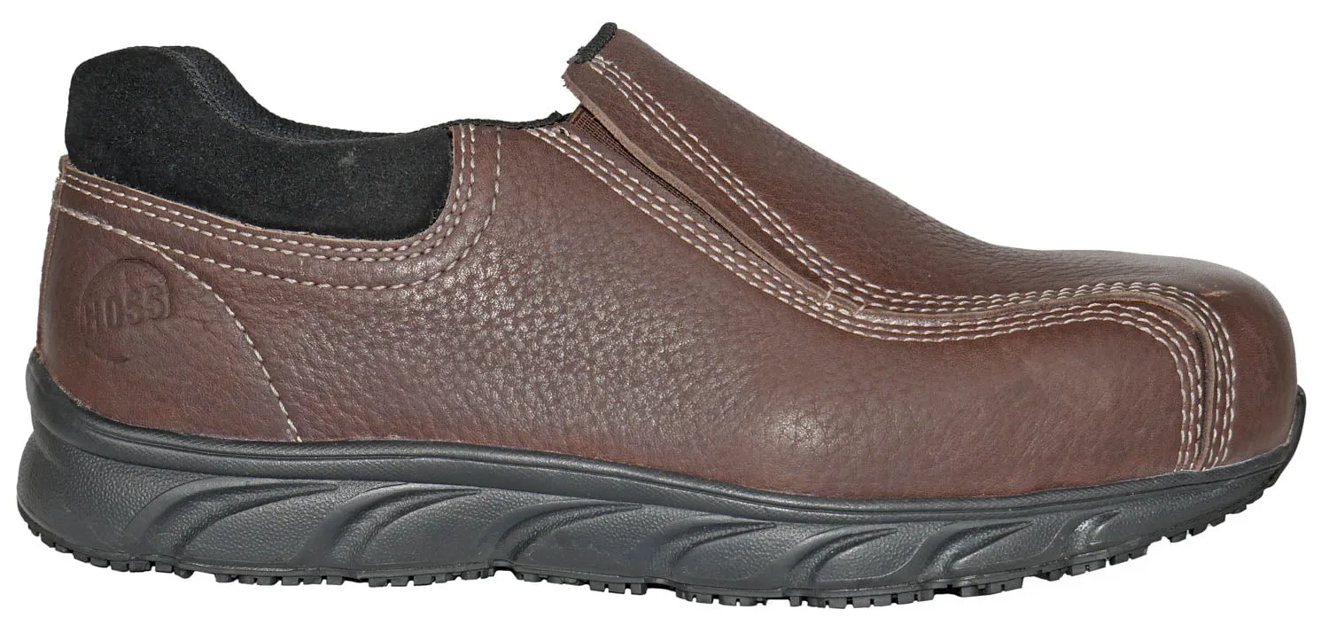 Hoss Boots Mens Transfer SD Composite toe Brown Leather Work Shoes