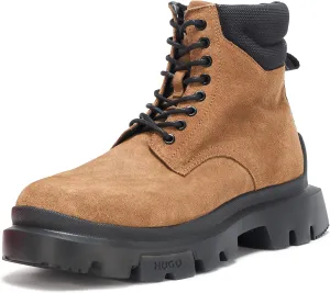 HUGO Men's Lace Up Chunky Boot Fashion