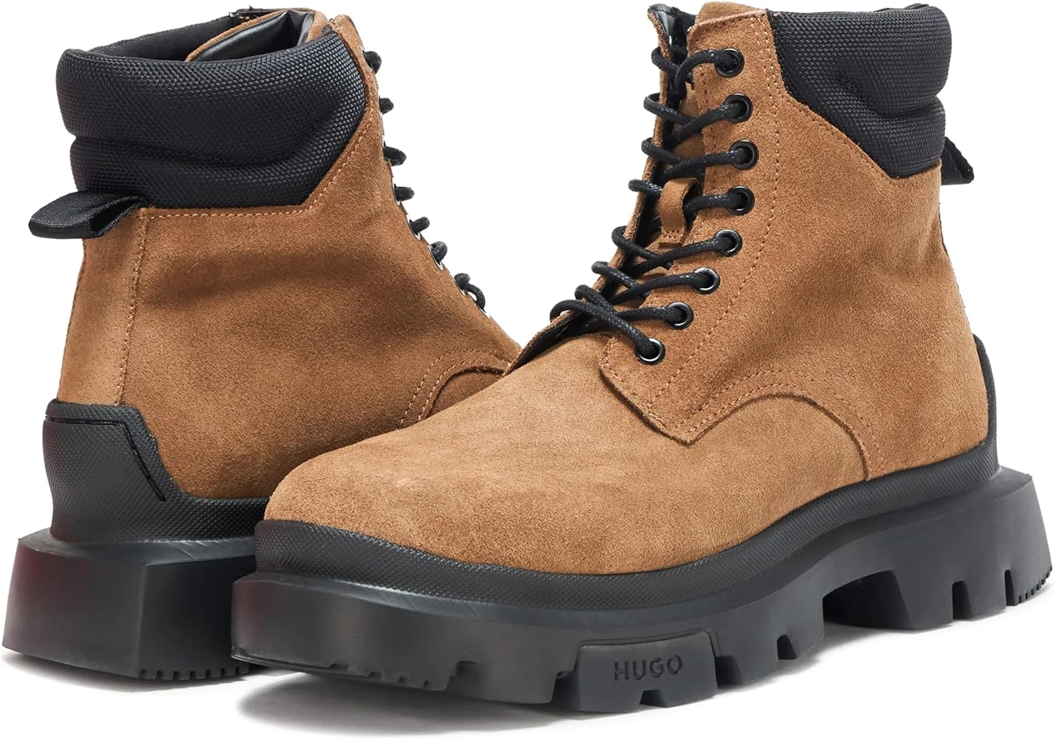 HUGO Men's Lace Up Chunky Boot Fashion