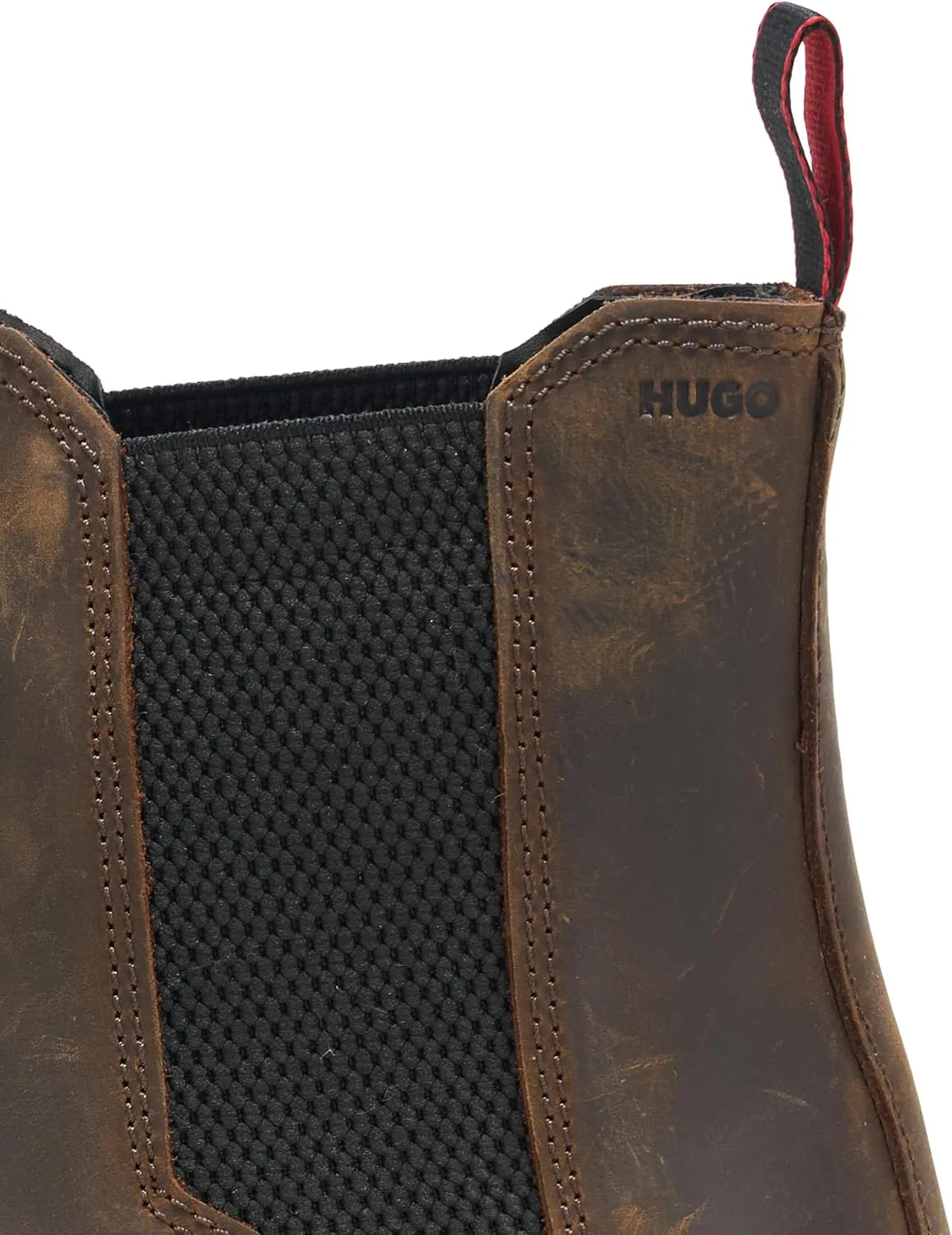HUGO Men's Side Zip Lace Up Boot Fashion