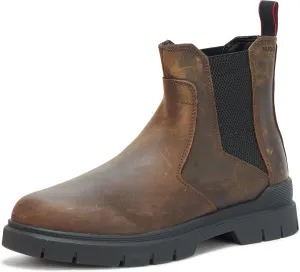 HUGO Men's Side Zip Lace Up Boot Fashion