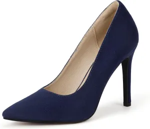 IDIFU IN4 Women's Pumps High Heels Closed Toe Stiletto Pointed Toe Dress Shoes Wedding Prom Bridal Daily Work Office Business Trendy Fashion Sexy Comfortable Pumps Dressy Shoes