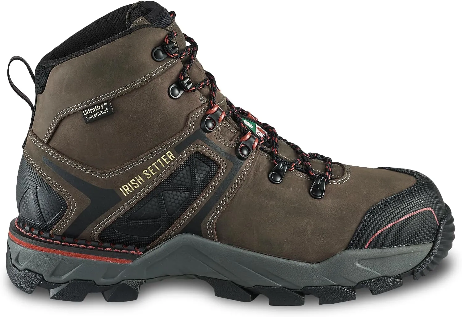 Irish Setter, Crosby, Men’s, 6", Waterproof, Non-Metallic Safety Toe (CSA), Work Boot, Gray