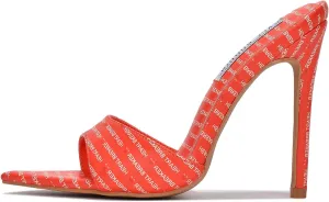 Kameron Open Pointed Toe Rhinestone Encrusted High Heels (Kameron)