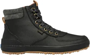 Keds Womens Scout Iii Thinsulate Splash Round Toe Lace Up Casual Boots Ankle - Black