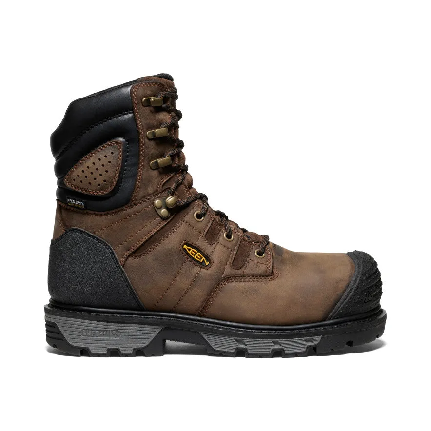 Keen Utility Men's CSA Camden 8" 600G Insulated Waterproof Boot (Carbon-Fiber Toe) Dark Earth 1028289 C.S.A