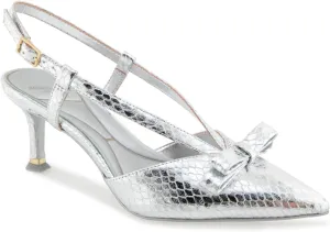 Kenneth Cole New York Women's UMAYRA Pump, Silver Snake, 7.5